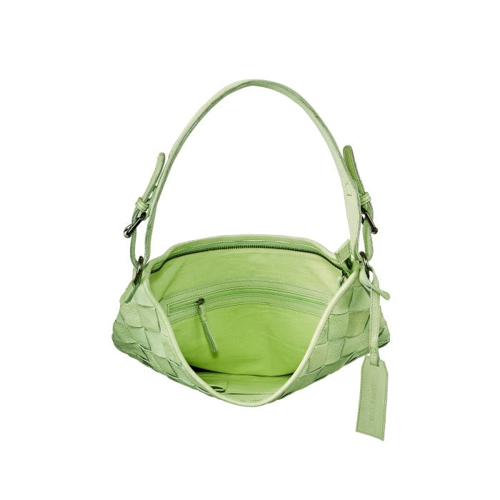 Handtasche "EMILIA FLECHTWERK APPLE GREEN"