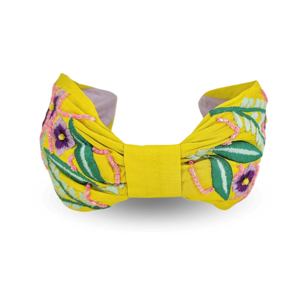 Haarband Lime Flowers