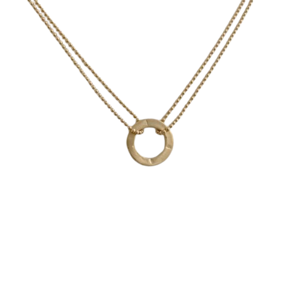 Halskette Double Chain Small Circle