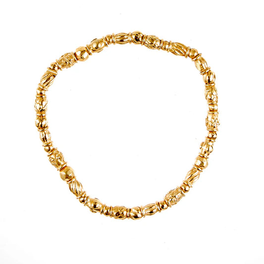 Silberarmbandröhren Lilies, Dragon Scales & Stars – in Silber oder 24 Karat vergoldet