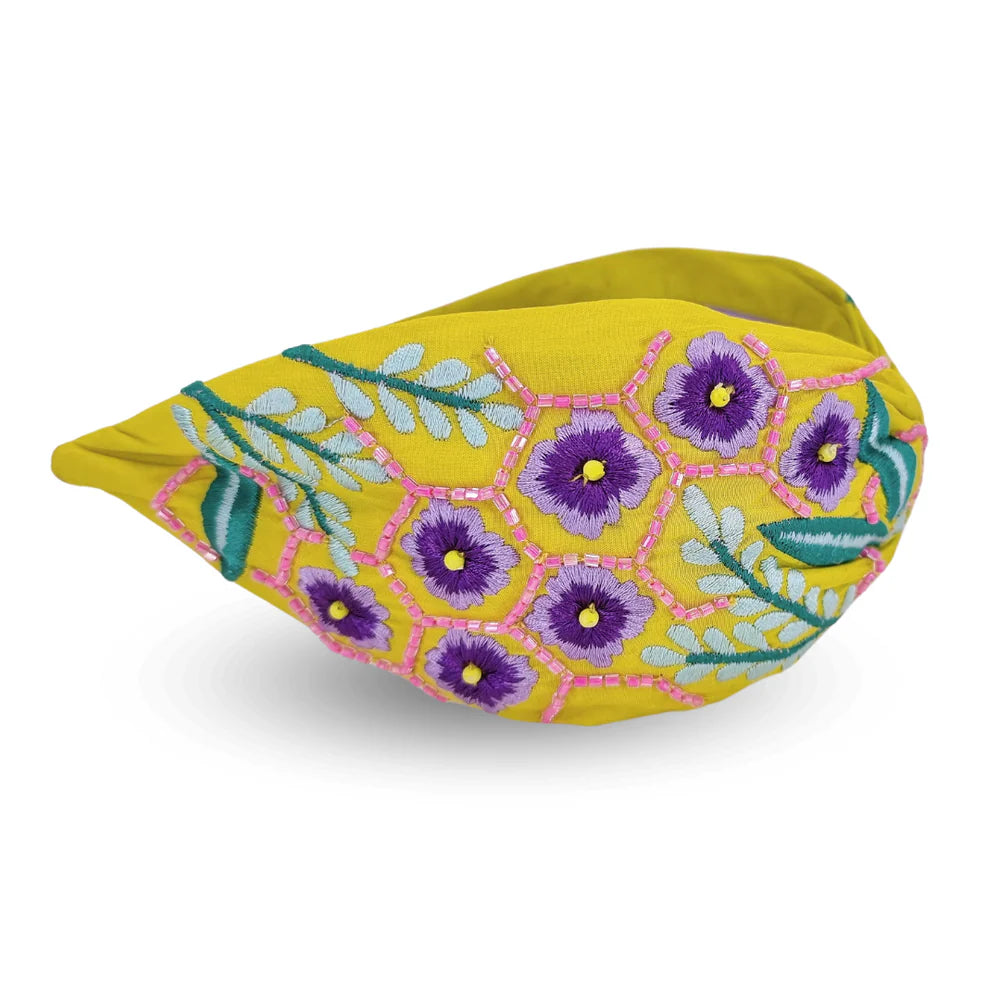 Haarband Lime Flowers