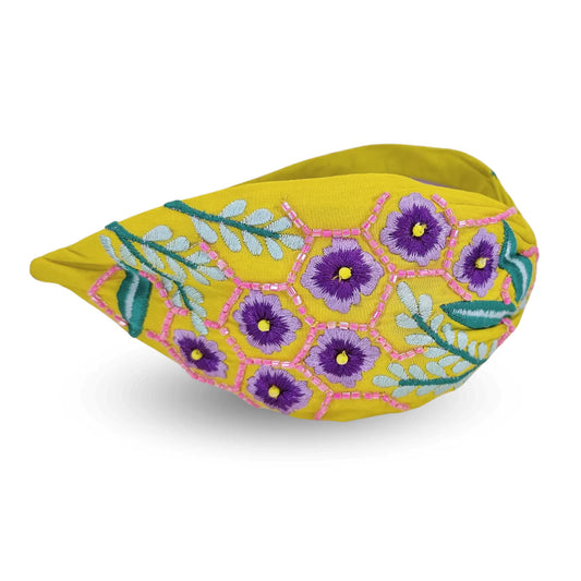 Haarband Lime Flowers