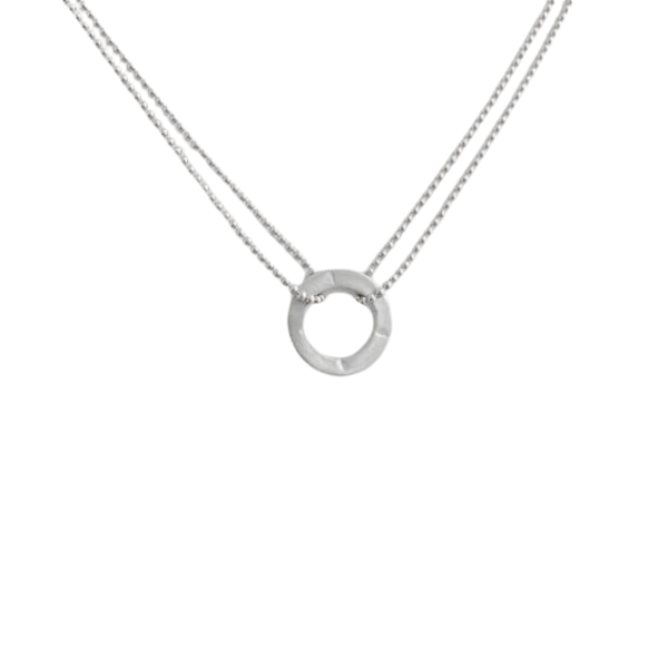 Halskette Double Chain Small Circle