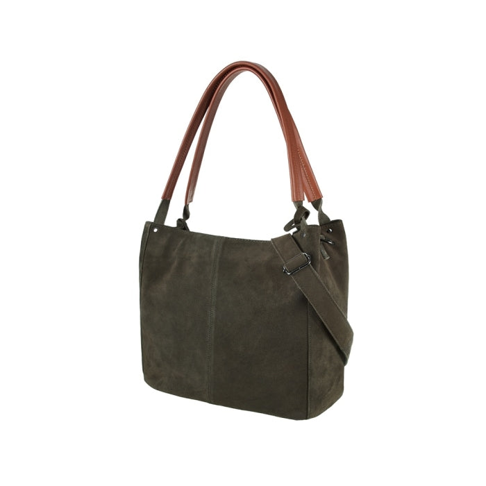 Tasche Suede Green & Brown