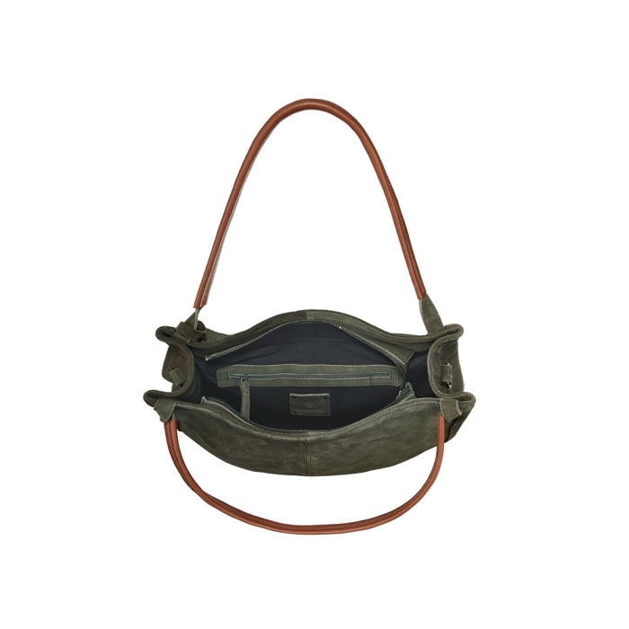 Tasche Suede Green & Brown