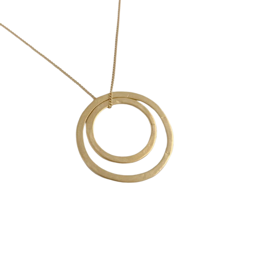 Double Circle Necklace