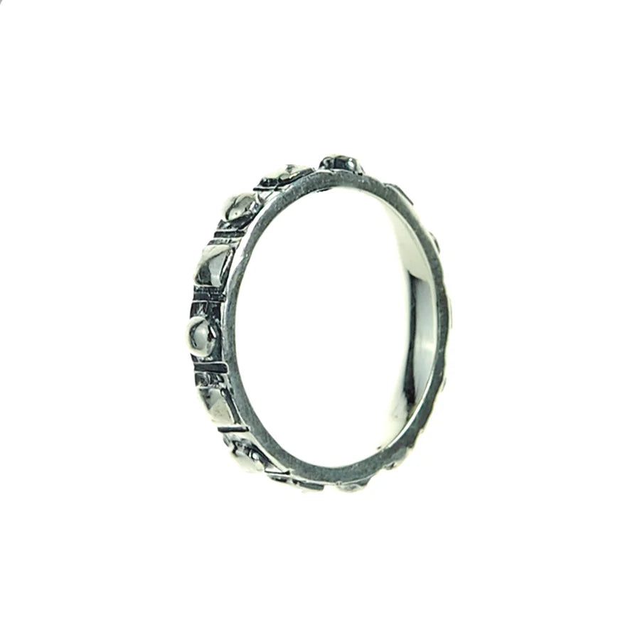 Silberring Slim PYRAMIDES