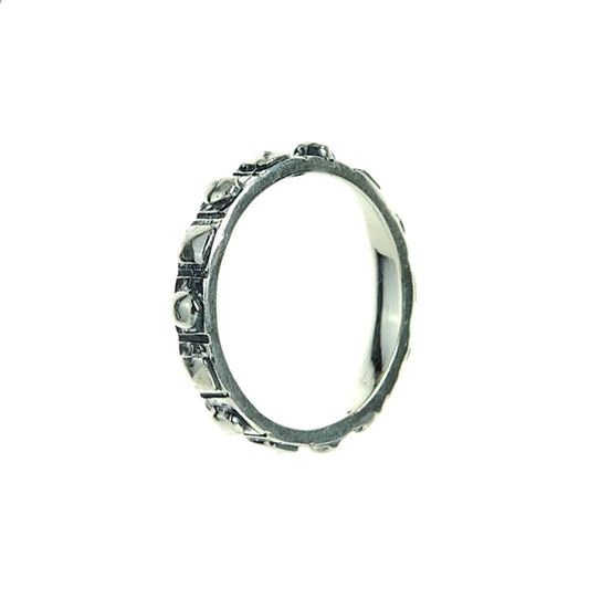 Silberring Slim PYRAMIDES