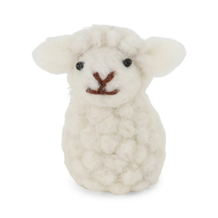 Sitzendes Schaf – Weiss
