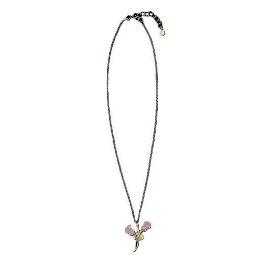 Kette mit Anhänger - Rosa Rose Zierlich