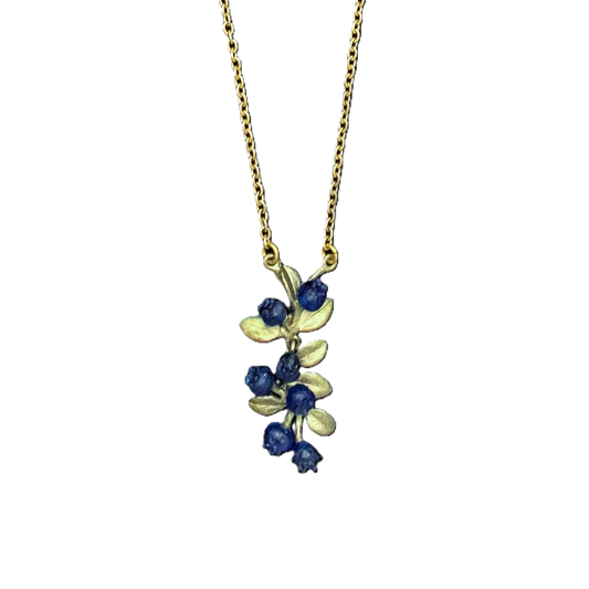 Kette mit Anhänger Zierliche Blaubeere -