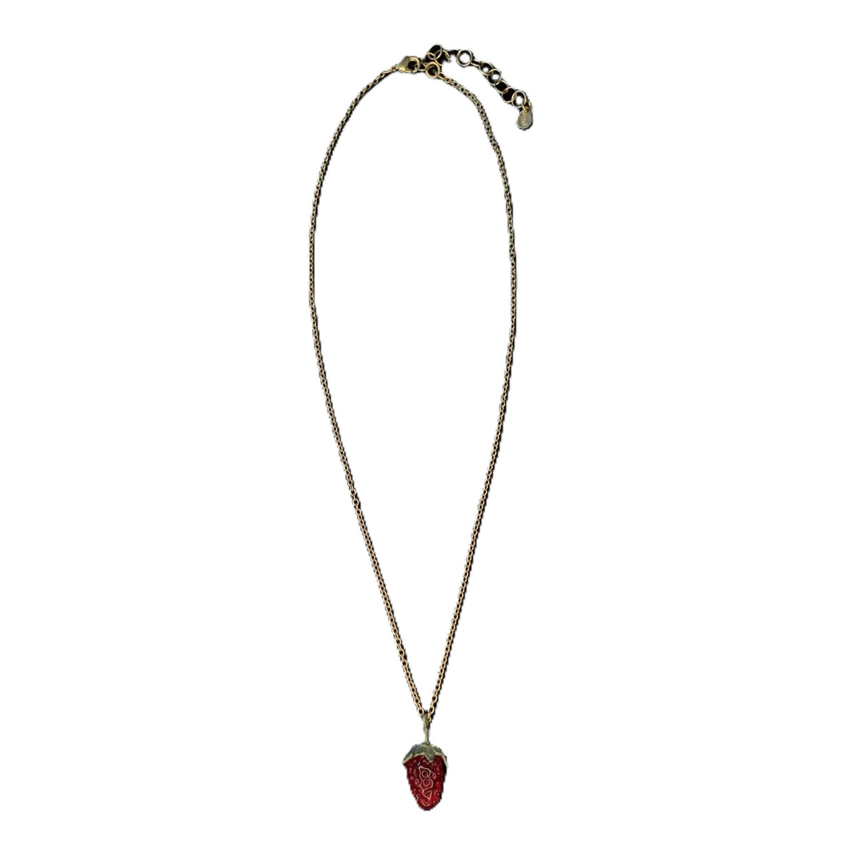Kette mit Beerenanhänger - Erdbeere