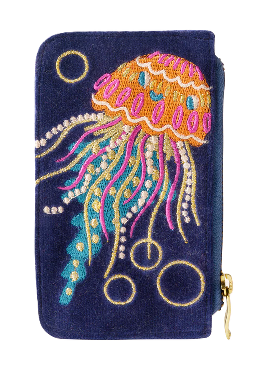 Samt-Kartenetui – Jolly Jelly, Marineblau