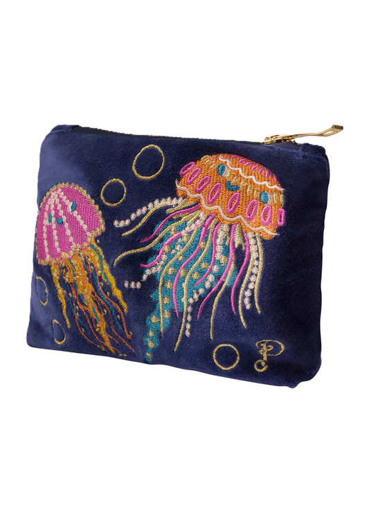 Samt-Minitasche – Jolly Jellies, Marineblau