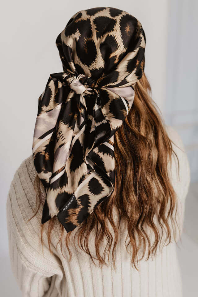 Seidentuch 90 Leo-Creme