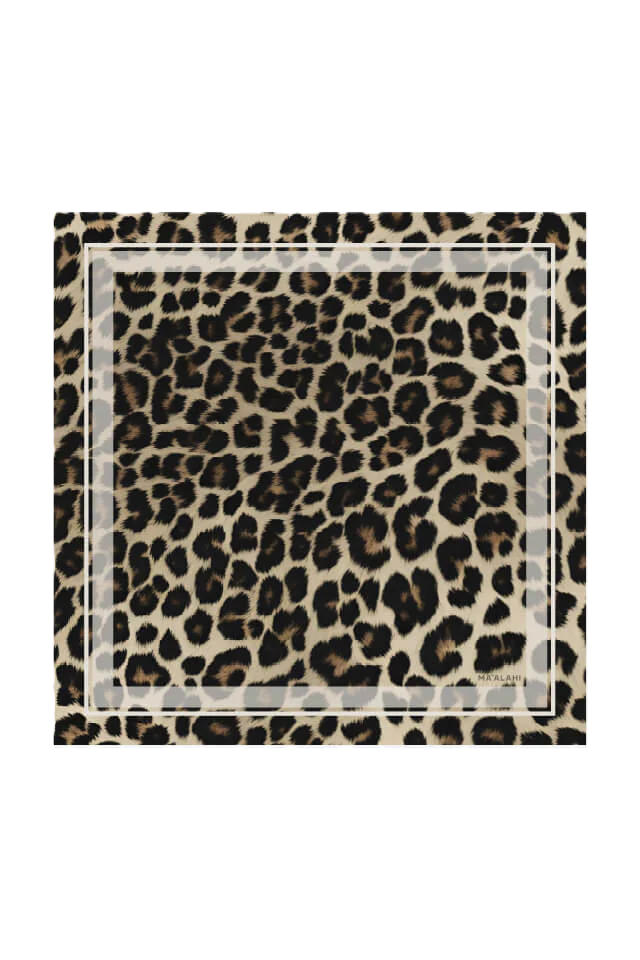 Seidentuch 90 Leo-Creme